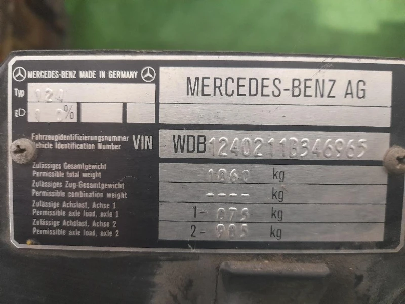 Rivestimento Frontale ANT 1240211B346965 Mercedes Classe E C124 1987