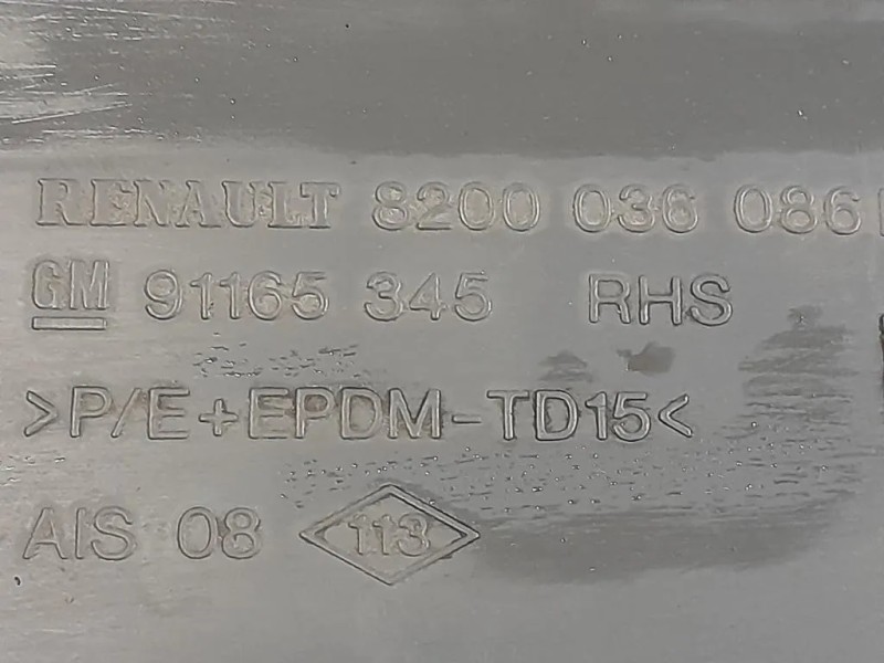 Modanatura Adesiva Porta ANT DX 91165345 Renault Trafic III 2007