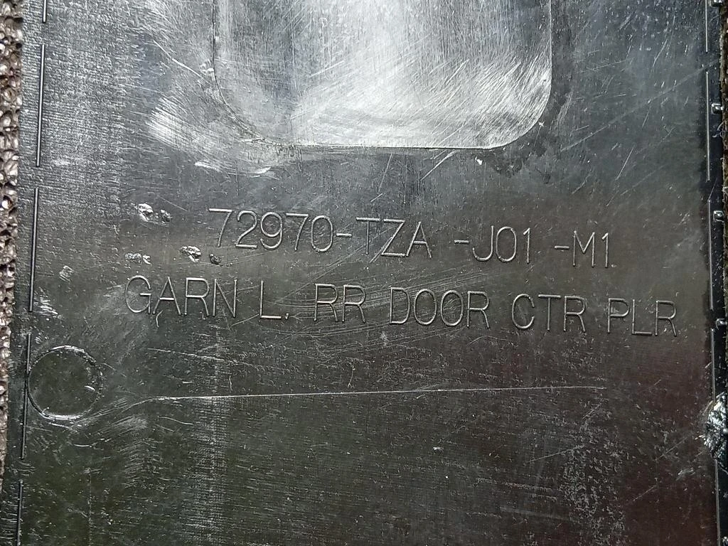 Rivestimento Interno Montante Centrale DX 72970-TZA-J02 Honda JAZZ III 2017