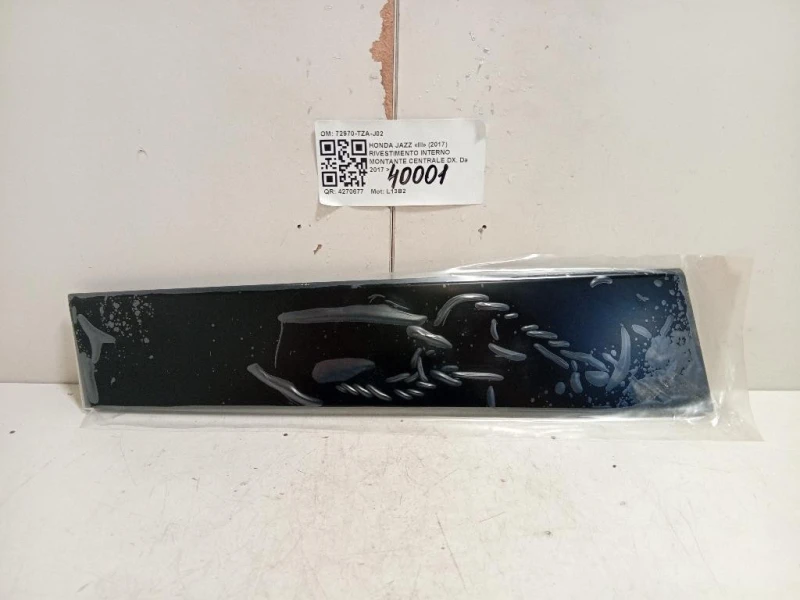 Rivestimento Interno Montante Centrale DX 72970-TZA-J02 Honda JAZZ III 2017