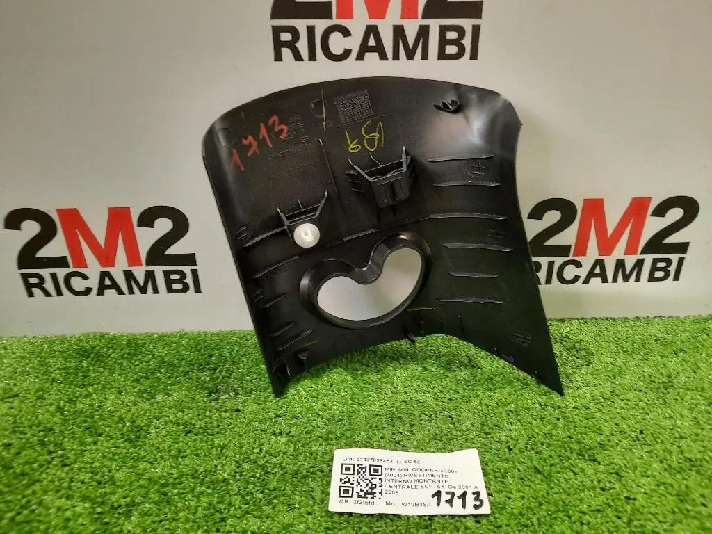 Rivestimento Interno Montante Centrale SUP SX 51437029452 Mini MINI Cooper R50 2001