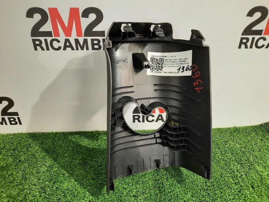 Rivestimento Interno Montante Centrale SUP SX 51437336893 Mini MINI ONE F55 2014