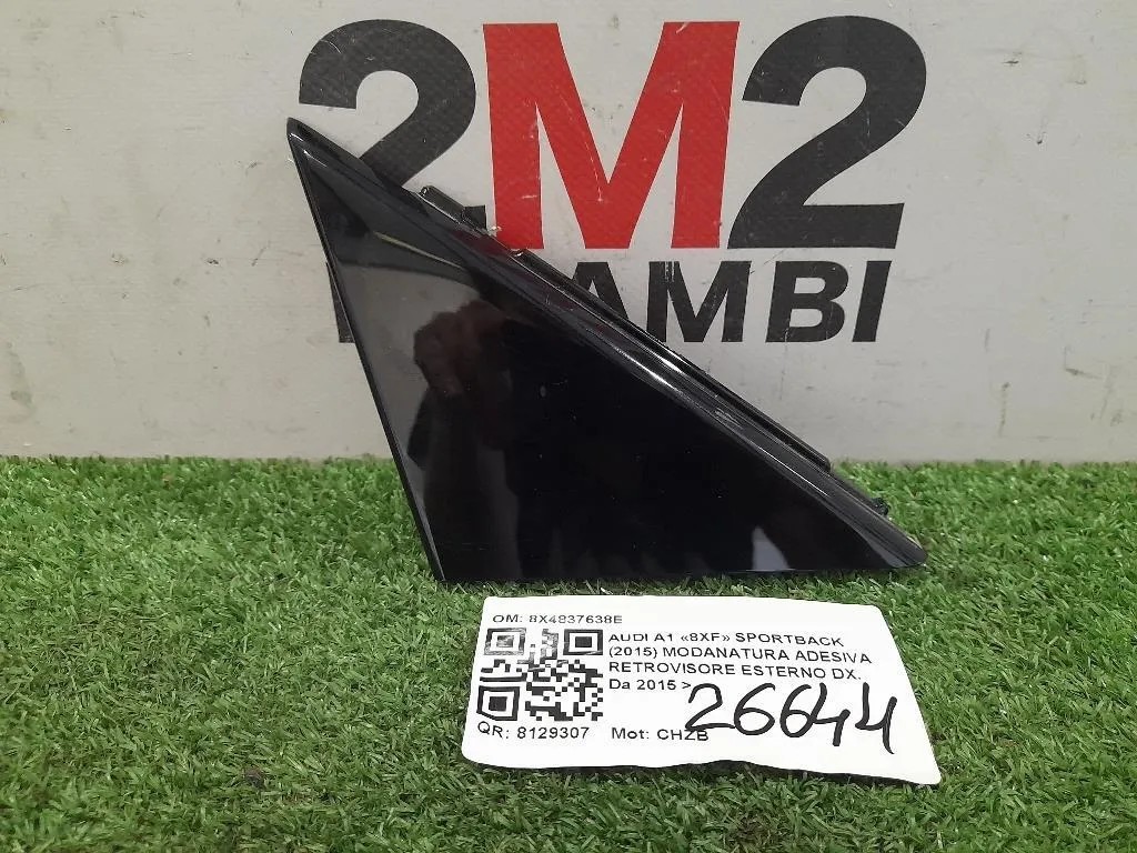 Modanatura Adesiva Retrovisore Esterno DX 8X4837638E Audi A1 8XF Sportback 2015