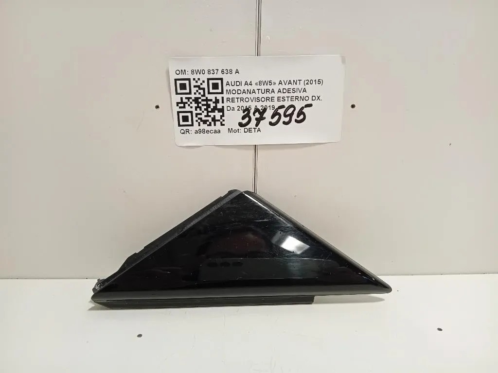 Modanatura Adesiva Retrovisore Esterno DX 8W0 837 638 A Audi A4 8W5 Avant 2015