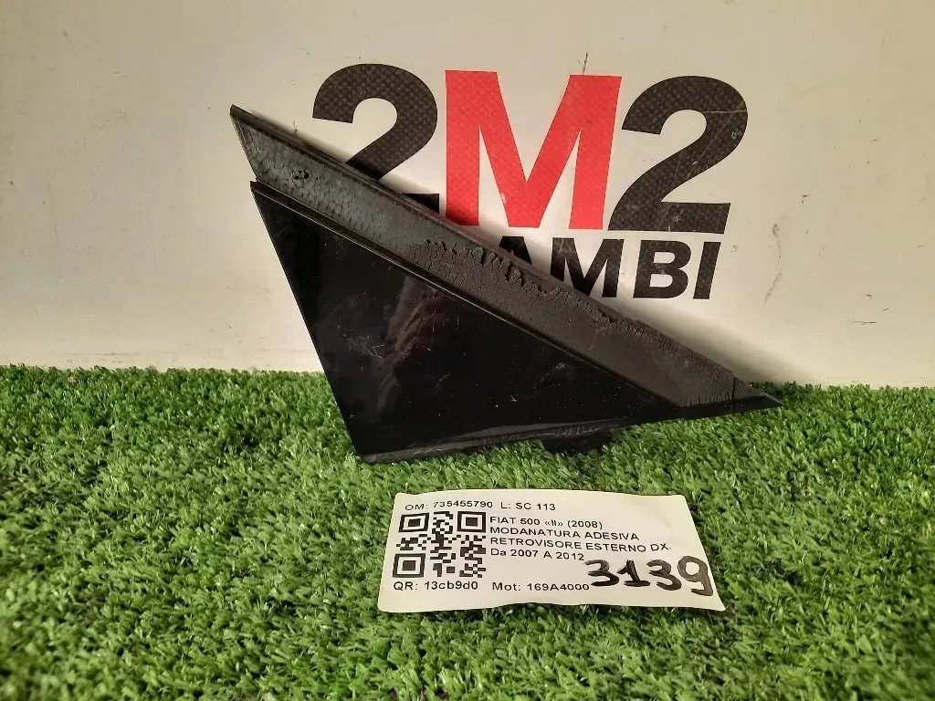 Modanatura Adesiva Retrovisore Esterno DX 735455790 Fiat 500 II 2008
