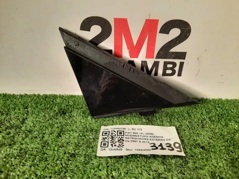 Modanatura Adesiva Retrovisore Esterno DX 735455790 Fiat 500 II 2008