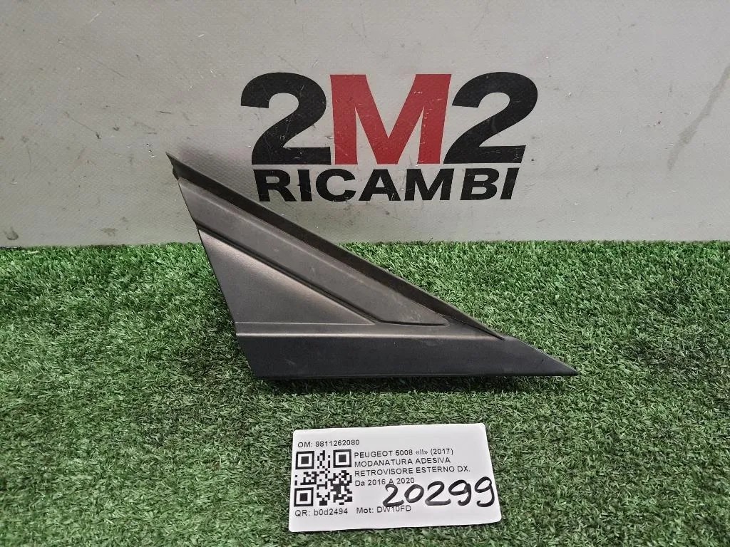 Modanatura Adesiva Retrovisore Esterno DX 9811262080 Peugeot 5008 II 2017