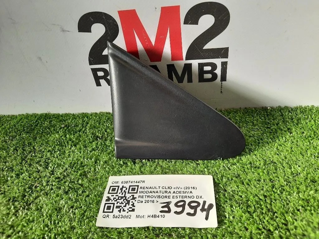 Modanatura Adesiva Retrovisore Esterno DX 638741447R Renault CLIO IV 2016