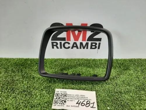Modanatura Adesiva Retrovisore Esterno SX 3412285 Bmw X3 E83 2004