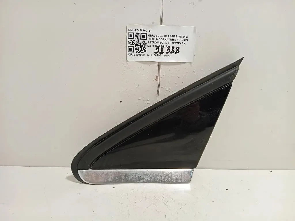 Modanatura Adesiva Retrovisore Esterno SX A2466900787 Mercedes Classe B W246 2012
