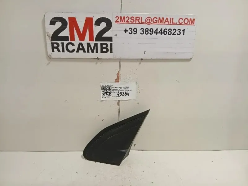 Modanatura Adesiva Retrovisore Esterno SX 9678382380 Peugeot 2008 I 2016