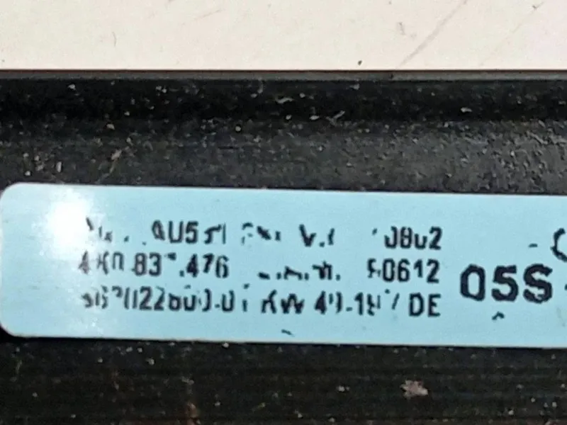 Modanatura Estraschiavetro Porta ANT DX 4K0 837 476 Audi A6 4GD Avant 2016