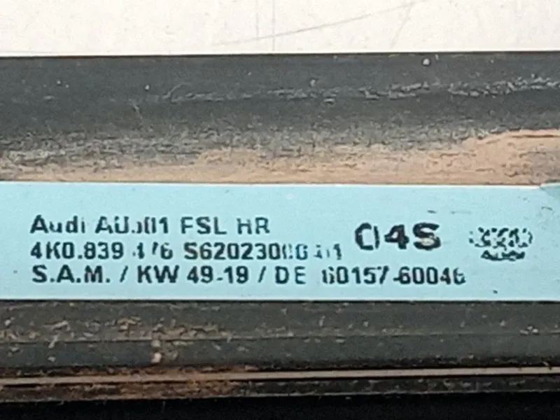 Modanatura Estraschiavetro Porta POST DX 4K0 839 476 Audi A6 4a5c8 Avant 2018