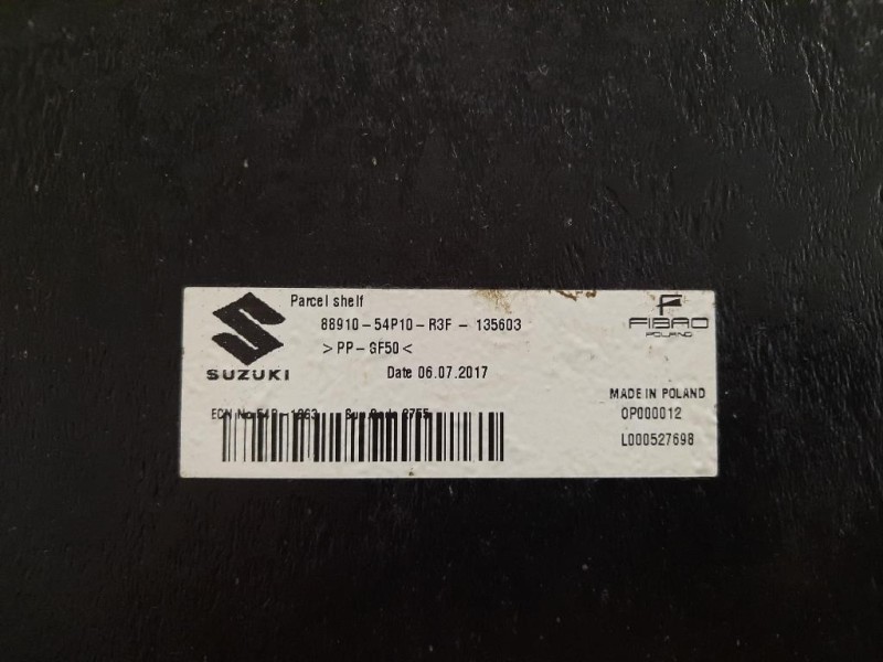 Rivestimento VANO Bagagliaio POST 8891054P10 Suzuki Vitara II 2015