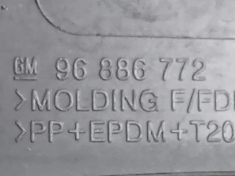 Modanatura Paracolpi Parafango ANT DX 96886772 Chevrolet Orlando 2011