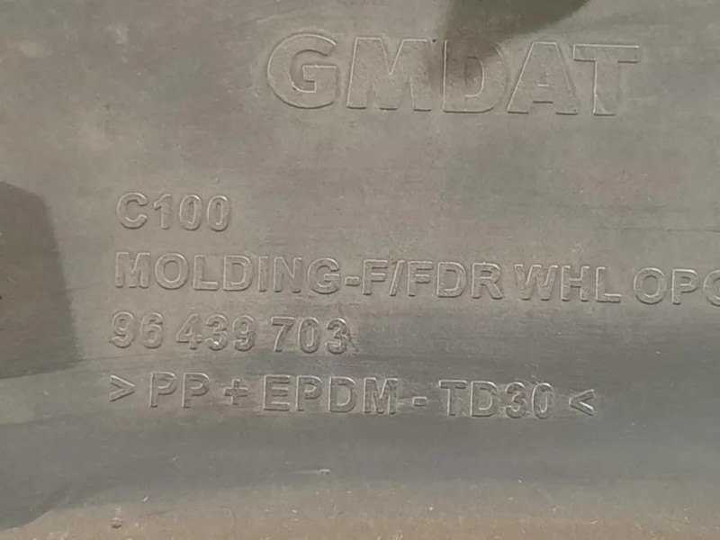 Modanatura Paracolpi Parafango ANT SX 96439703 Chevrolet Captiva I 2007