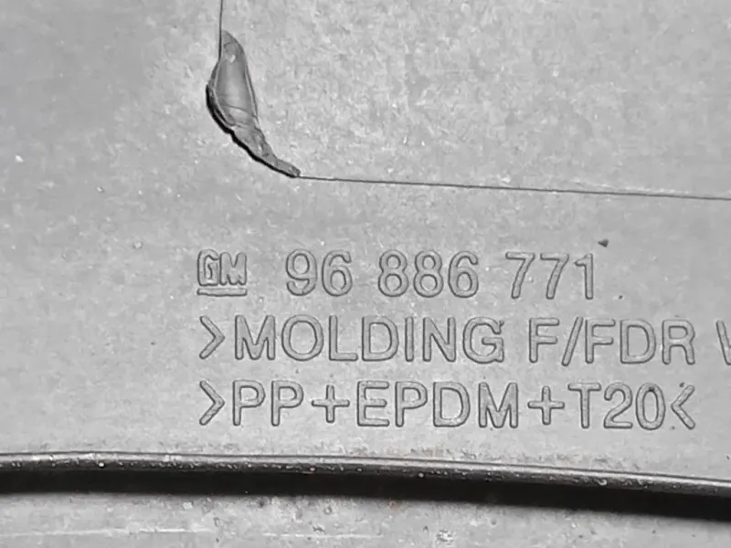 Modanatura Paracolpi Parafango ANT SX 96886771 Chevrolet Orlando 2011