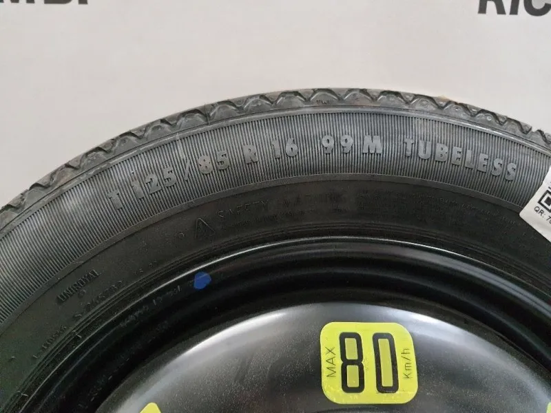 Ruota DI Scorta POST T12585 R16 9807543880 Peugeot 308 II SW 2017