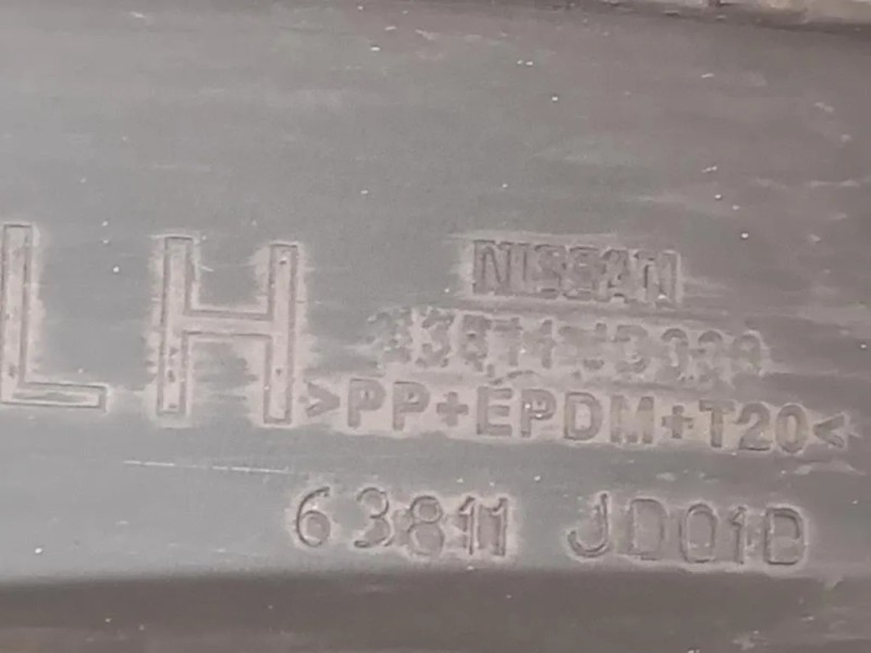 Modanatura Paracolpi Parafango ANT SX 63811-JD01D Nissan Qashqai II 2014