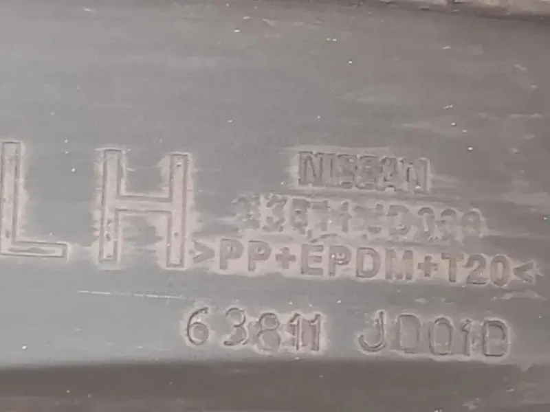 Modanatura Paracolpi Parafango ANT SX 63811-JD01D Nissan Qashqai II 2014