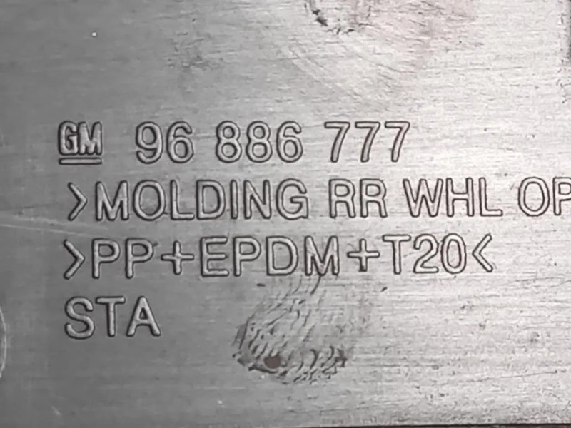 Modanatura Paracolpi Parafango POST SX 96886777 Chevrolet Orlando 2011