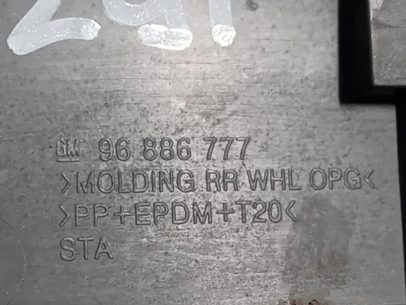 Modanatura Paracolpi Parafango POST SX 96886777 Chevrolet Orlando 2011