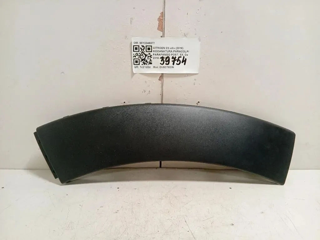 Modanatura Paracolpi Parafango POST SX 9813346877 Citroen C3 III 2016