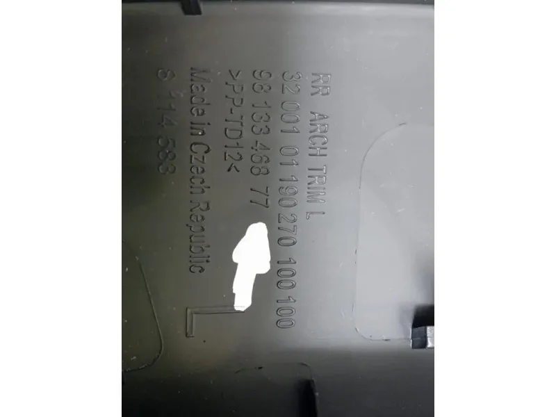 Modanatura Paracolpi Parafango POST SX 9813346877 Citroen C3 III 2016