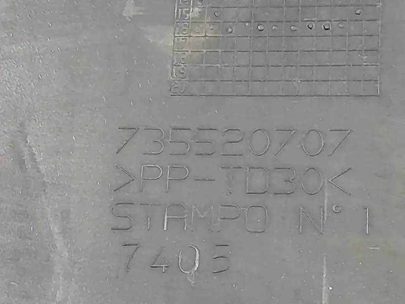 Modanatura Paracolpi Paraurti POST 1 PZ 735520707 Fiat Panda III 2012