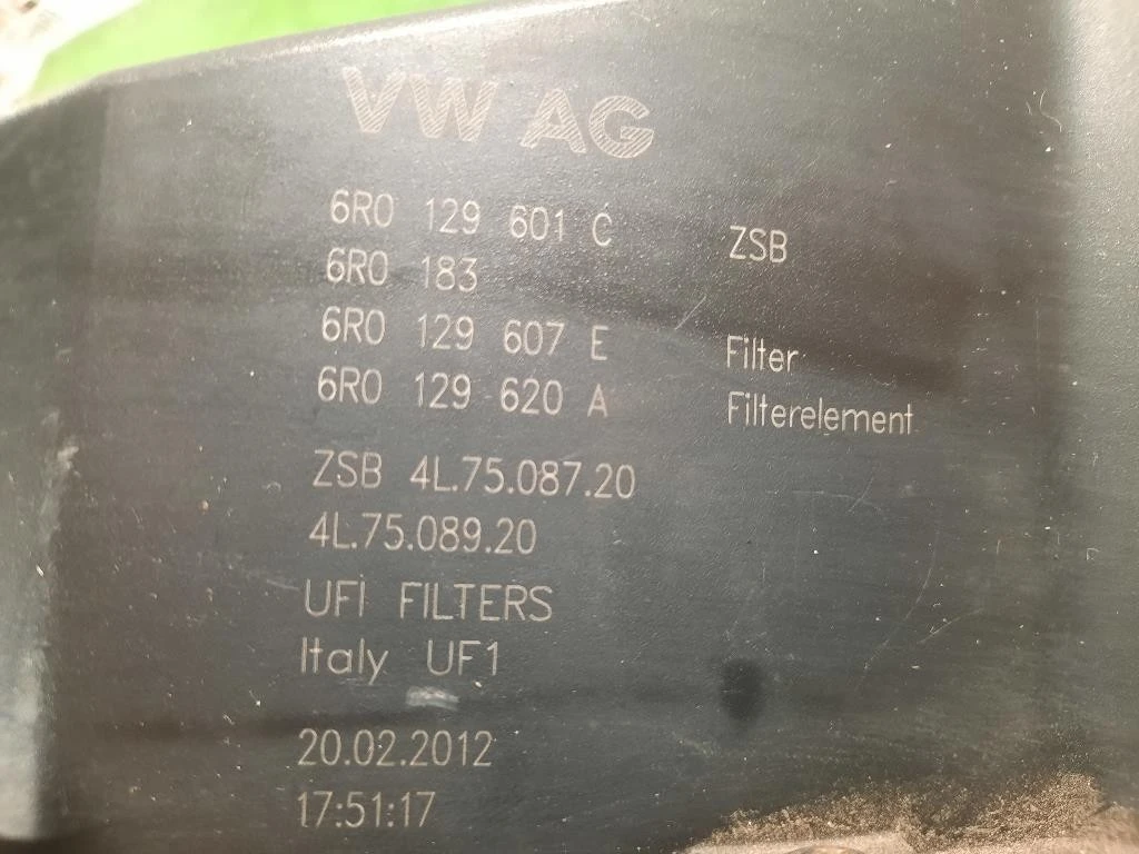 Scatola Filtro ARIA 6R0 129 601 C Audi A1 8XA Sportback 2012