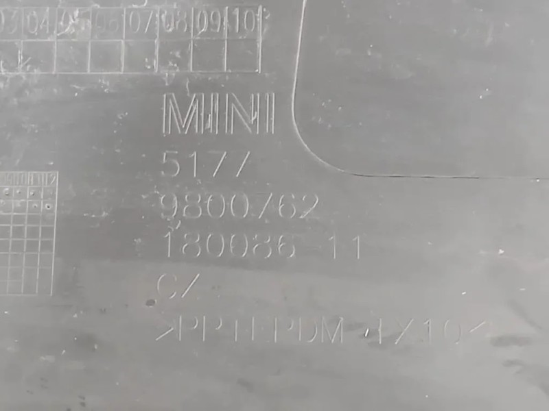 Modanatura Paracolpi Passaruota ANT DX 5177 9800762 Mini MINI ONE F55 2014