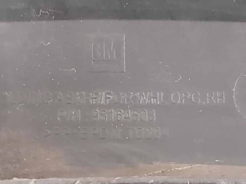 Modanatura Paracolpi Passaruota ANT DX 95164503 Opel Mokka 2013