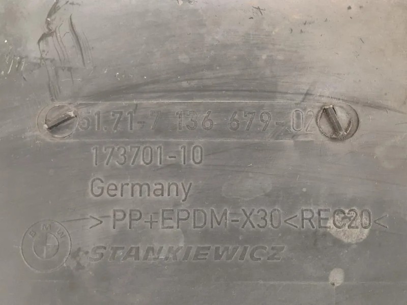 Modanatura Paracolpi Passaruota ANT SX 5171-7 136 679- Bmw Serie 7 E66 2003