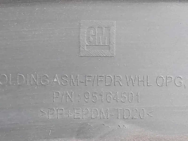 Modanatura Paracolpi Passaruota ANT SX 95164501 Opel Mokka 2013