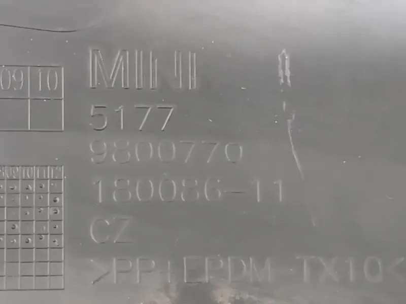 Modanatura Paracolpi Passaruota POST DX 5177 9800770 Mini Countryman Cooper R60 2010