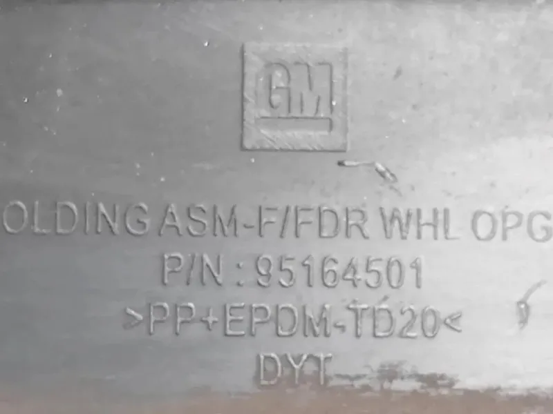 Modanatura Paracolpi Passaruota POST DX 95164507 Opel Mokka 2013