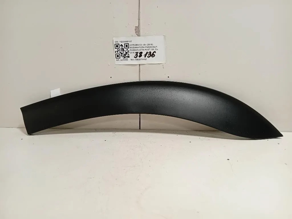 Modanatura Paracolpi Passaruota POST SX YQ000651XT SX Citroen C3 III 2016