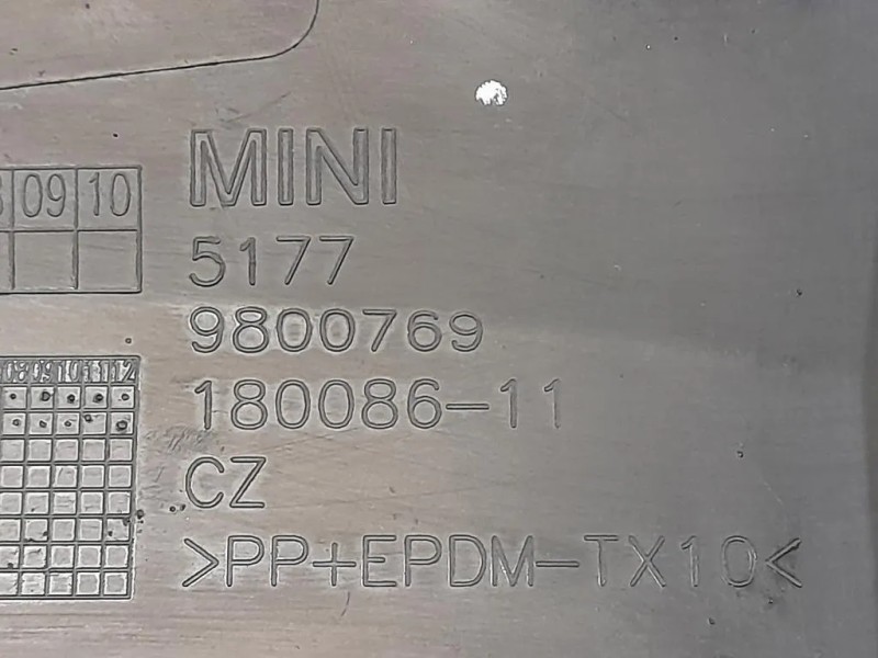 Modanatura Paracolpi Passaruota POST SX 5177 9800769 Mini Countryman ONE R60 2010