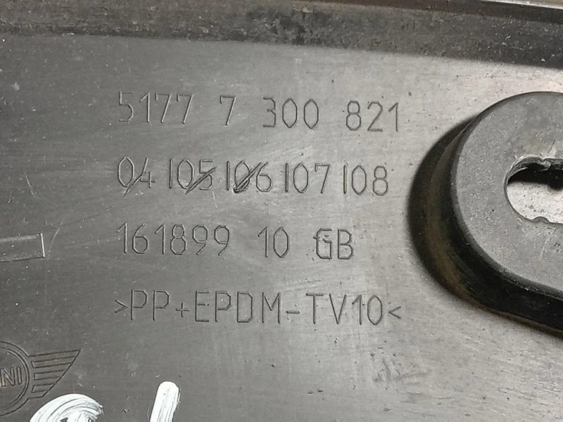 Modanatura Paracolpi Passaruota POST SX 5177 7300821 Mini MINI Cooper F56 2018