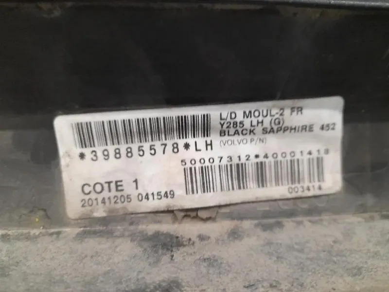 Modanatura Paracolpi Porta ANT SX 39885578 Volvo V70 III 2008