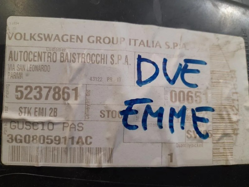 Modanatura Parafango INF ANT SX 3G0805911AC Volkswagen Passat VI 2011