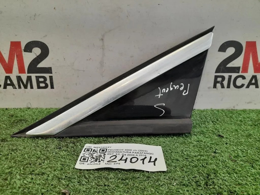 Modanatura Parafango ANT SX 96842433XY Peugeot 3008 I 2009
