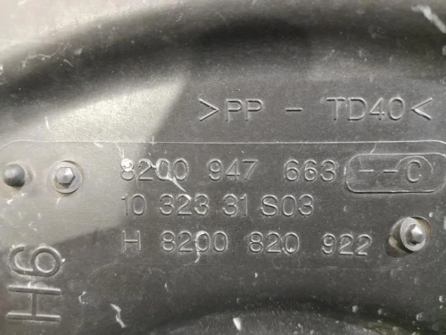 Scatola Filtro ARIA 8200947663 Renault Mégane III 2014