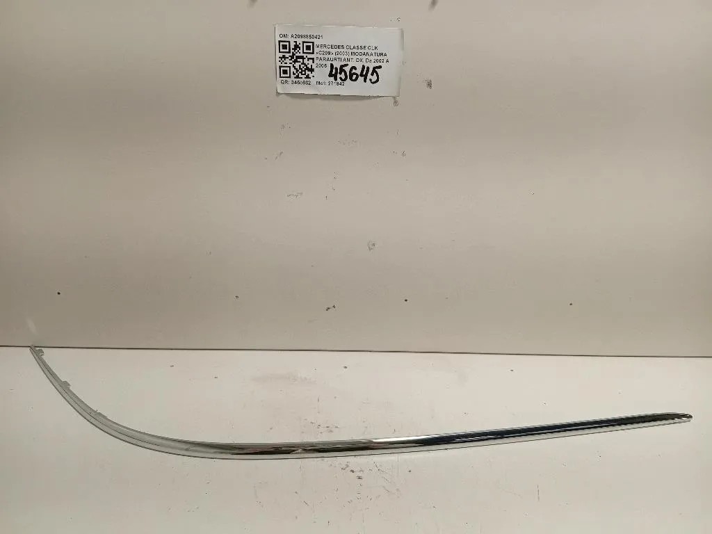 Modanatura Paraurti ANT DX A2098850421 Mercedes Classe CLK C209 2003