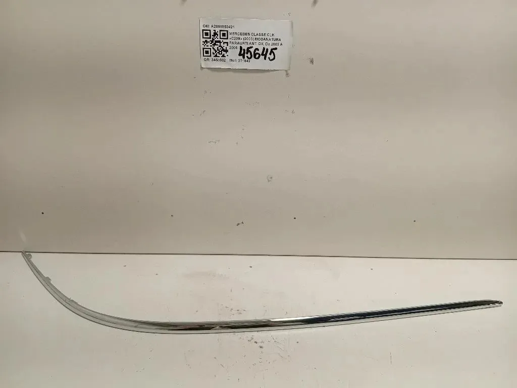 Modanatura Paraurti ANT DX A2098850421 Mercedes Classe CLK C209 2003