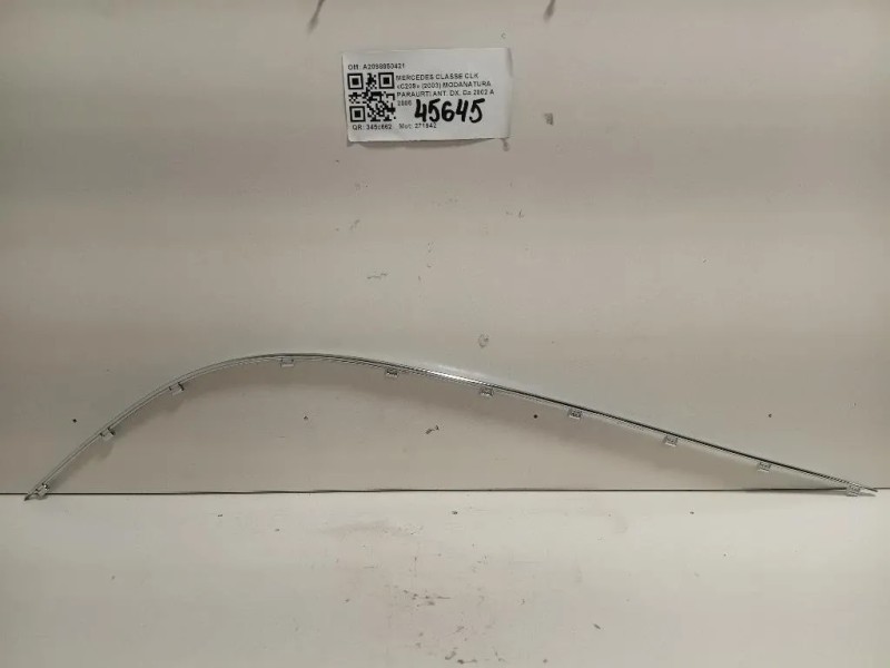 Modanatura Paraurti ANT DX A2098850421 Mercedes Classe CLK C209 2003