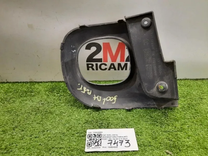 Modanatura Paraurti POST DX 735525859 DX Fiat 500L 2013