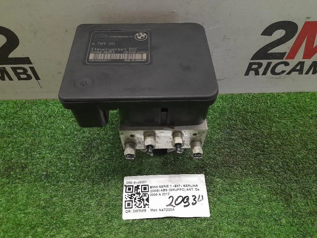ABS Gruppo ANT 6789301 Bmw Serie 1 E87 Berlina 2005