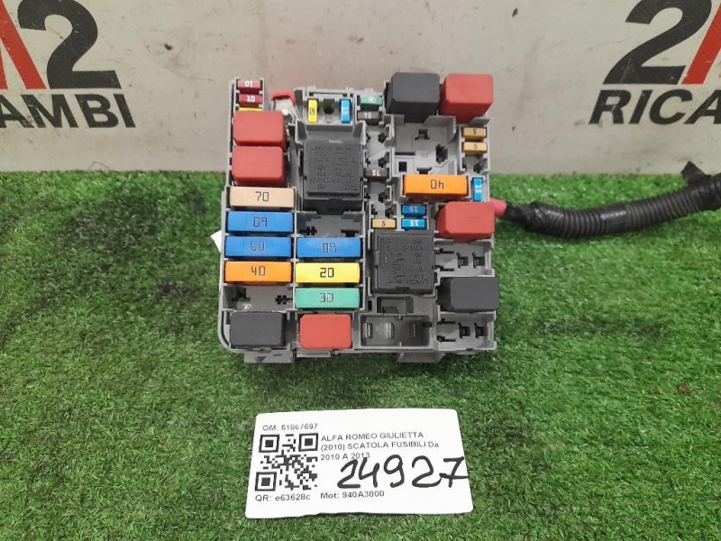 Scatola Fusibili 51867697 Alfa Romeo Giulietta 2010