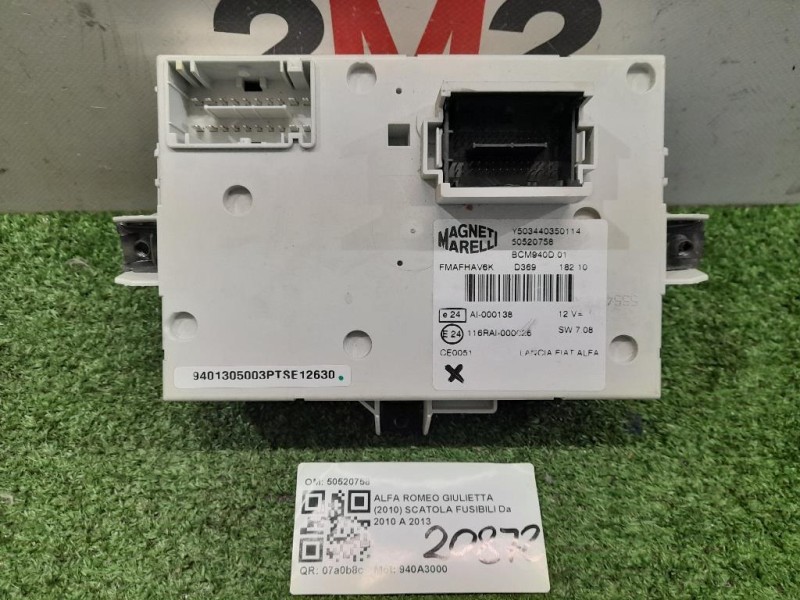 Scatola Fusibili 50520758 Alfa Romeo Giulietta 2010